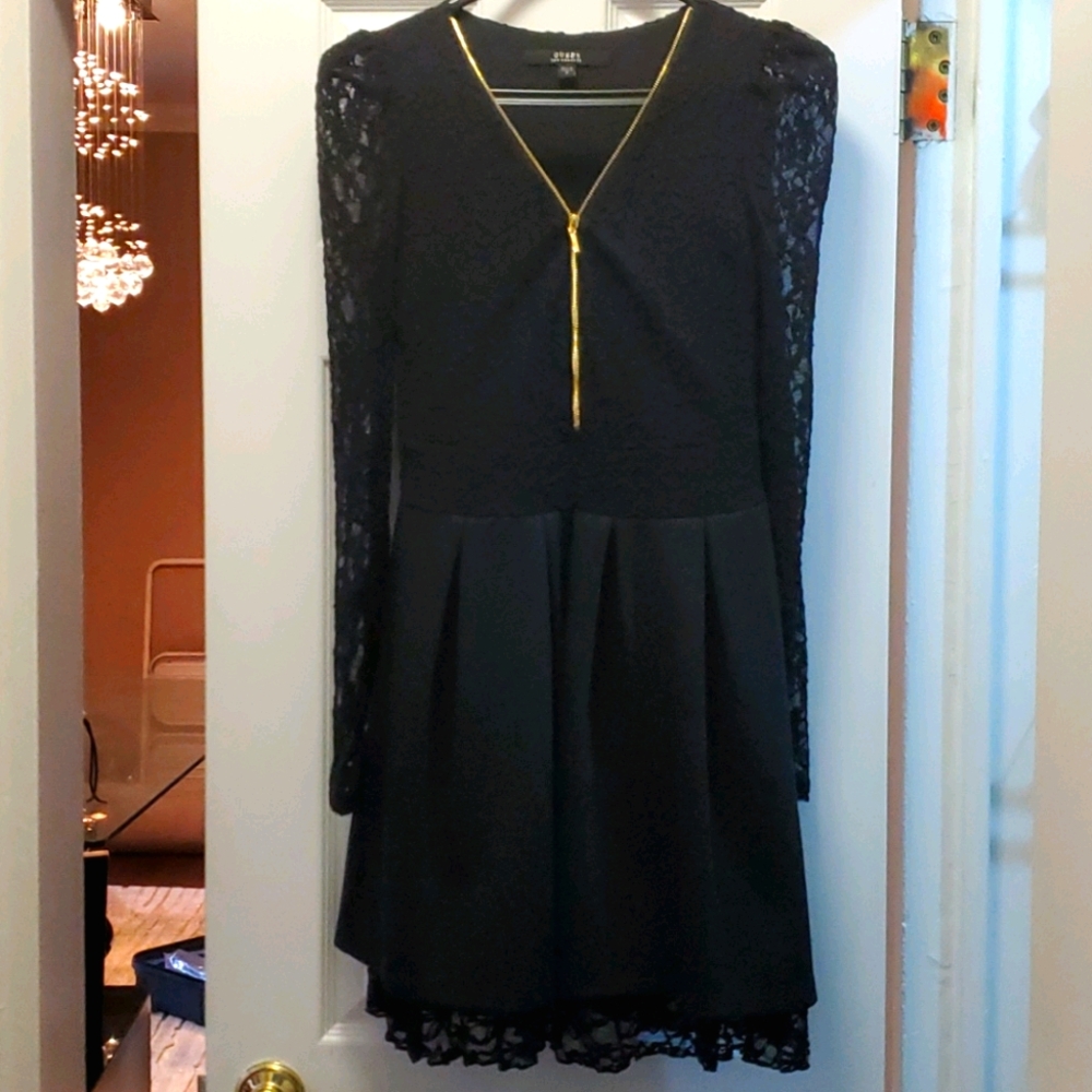 Black lace dress